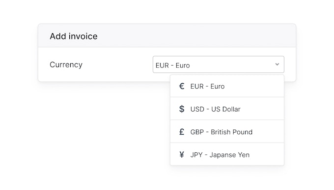 EN Meerdere valuta