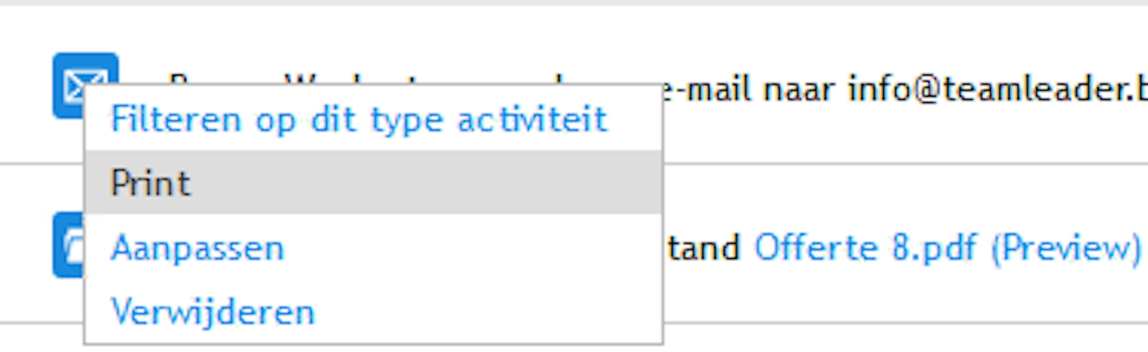 Print tracking
