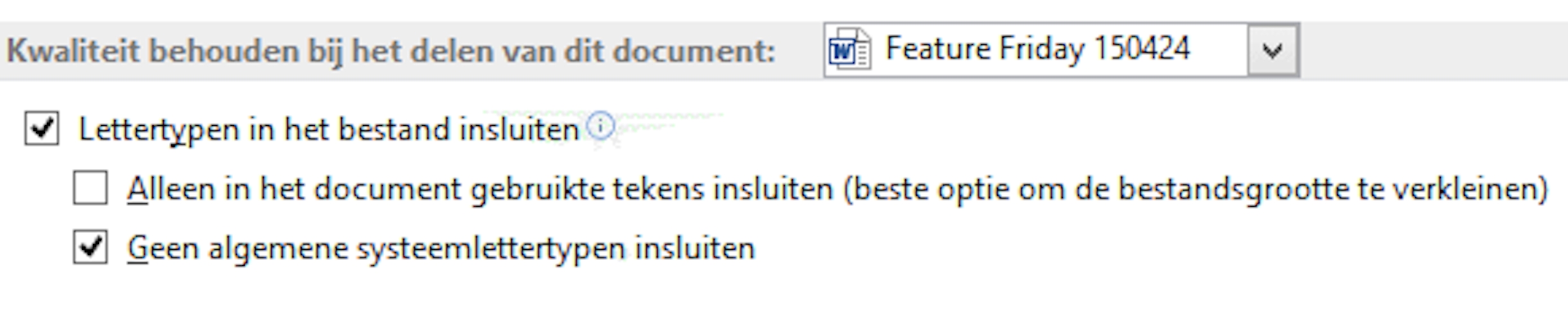 Wordsettings