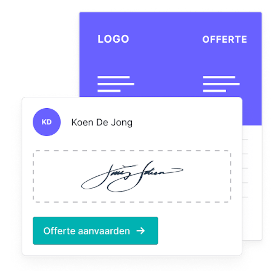 BE NL Sign Quotation Online