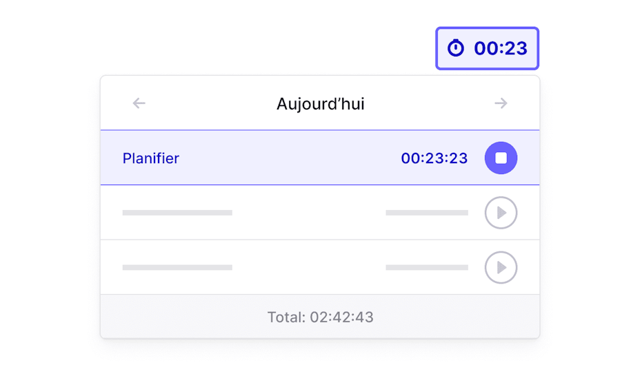 BE FR Registreer nauwgezet met de Time Tracker 1